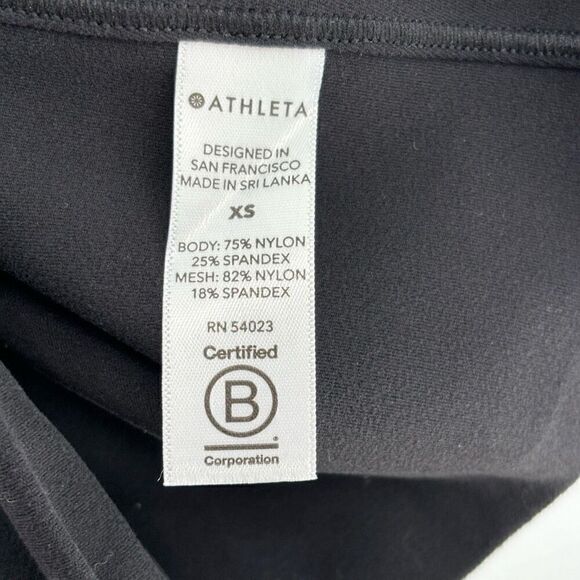 Athleta Salutation Stash II Lace 7/8 Tight Leggings Black XS - Picture 11 of 11
